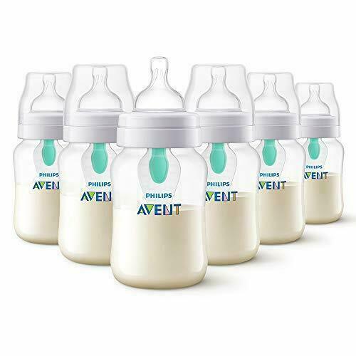 Philips Avent Anti-colic Bottles 1m+ With Airfree Vent-pack Of 6 Bottles-260ml