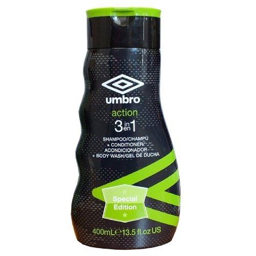 Umbro Action 3 In 1 Shower Gel, Shampoo & Conditioner 400ml Special Editon