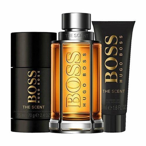 HUGO BOSS THE SCENT 100ML EDT+75ML DEODORANT STICK+50ML SHOWER GEL GIFT SET NEW - LuxePerfumes