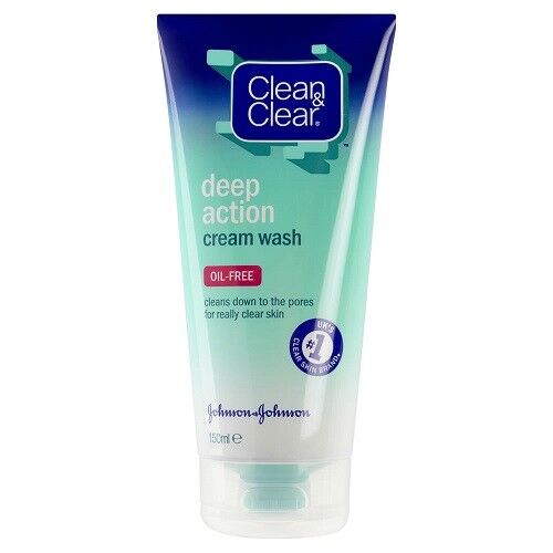 Clean & Clear Deep Action Cream Wash Oil Free - 150ml