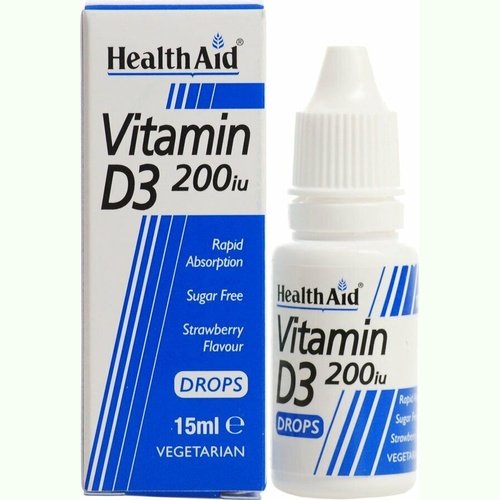 Health Aid Vitamin D3 200iu Drops - 15ml