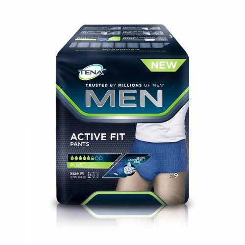 Tena Men Active Fit Plus Size M-pack Of 9