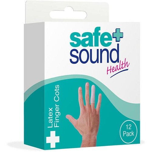 Safe & Sound Health Latex Finger Cots 12 Pack