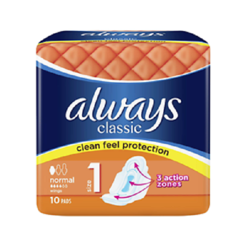 Always Classic Sanitary Towels Normal 10pcs