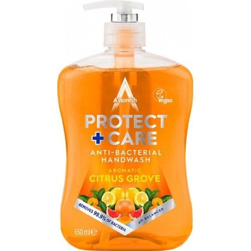 Astonish Clean & Protect Antibacterial Handwash Aromatic Citrus Grove 650ml