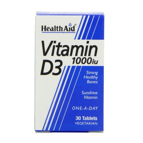 Health Aid Vitamin D3 1000iu - 30 Tablets