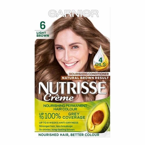 Garnier Nutrisse Creme 6 Light Brown Hair Colour