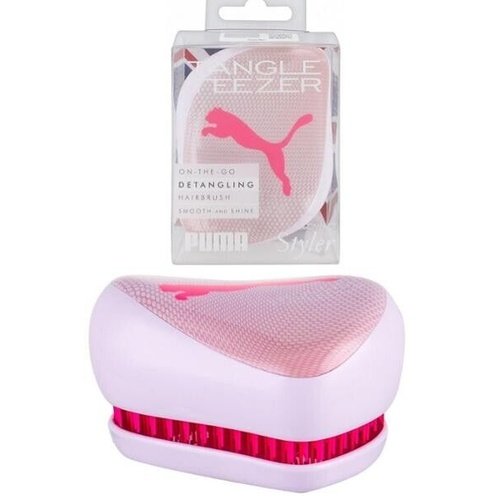 Tangle Teezer Puma On-the-go Detangling Hairbrush-neon Pink