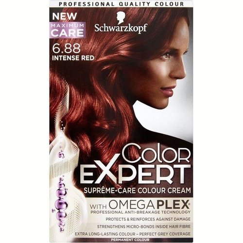 Schwarzkopf Color Expert Omega Plex Permanent Hair Colour - 6.88 Intense Red