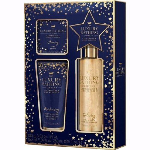 The Luxury Bathing Company Cedarwood & Lime Blossom Bath And Body Gift Set