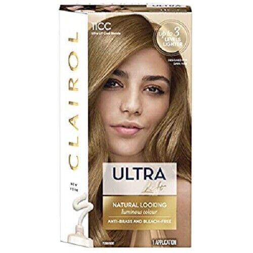 Clairol Ultra Lift Permanent Hair Colour Cool Blonde 11cc Brand New