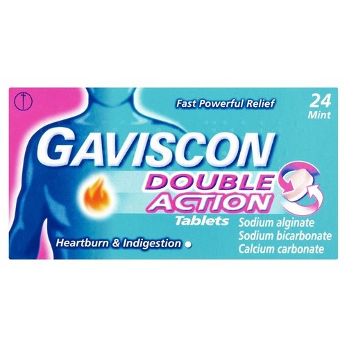 Gaviscon Double Action Mint Tablets - 24 Tablets