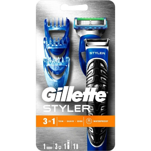 GILLETTE FUSION PROGLIDE 3 IN 1 SHAVING STYLER RAZOR WATERPROOF BRAND NEW - LuxePerfumes