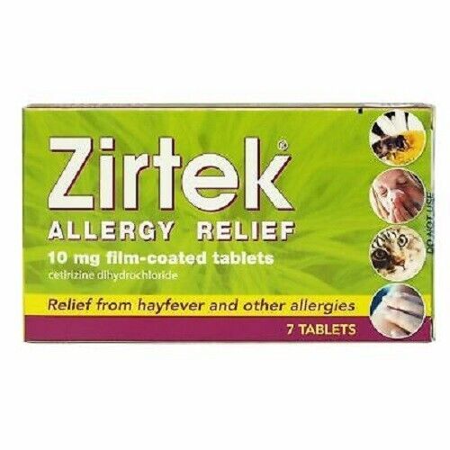 Zirtek Allergy Relief Tablets - 7 Tablets