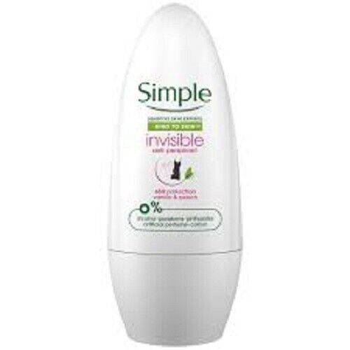 Simple Invisible Antiperspirant Roll On - 50ml