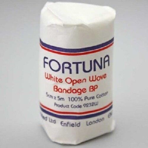 Fortuna White Open Wove Bandage  5cm X 5m