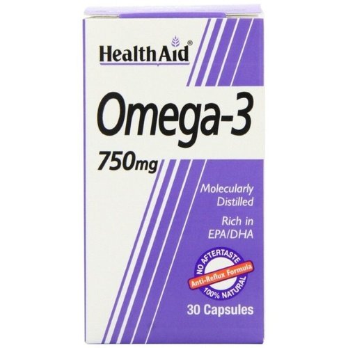 Health Aid Omega-3 750mg - 30 Capsules