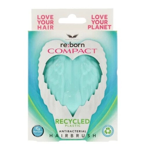 Tangle Angel Reborn Compact Antibacterial Hairbrush - Green