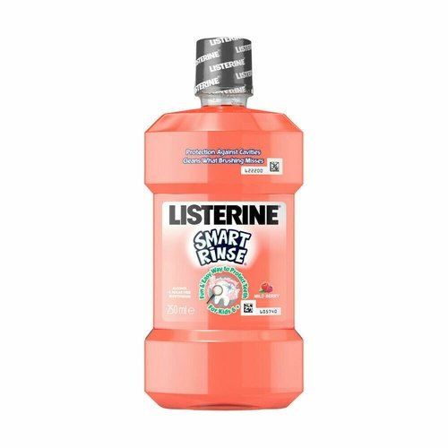 Listerine Smart Rinse Mouthwash Mild Berry Flavour 250ml