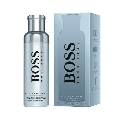 HUGO BOSS BOTTLED TONIC ON-THE-GO SPRAY FOR MEN 100ML EDT BRAND NEW & SEALED - LuxePerfumes