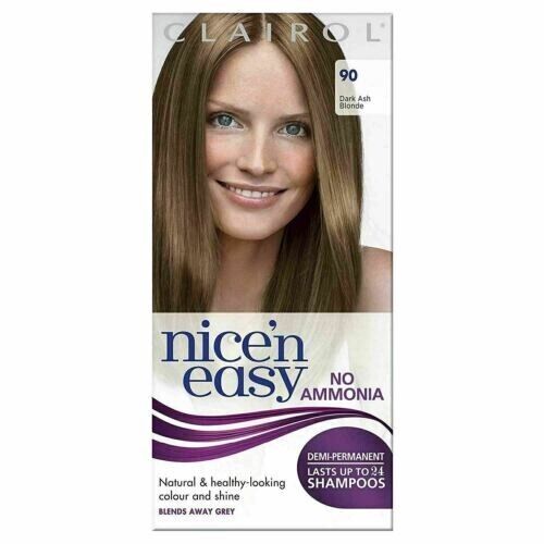 Clairol Nicen Easy 90 Dark Ash Blonde No Ammonia 24 Shampoos