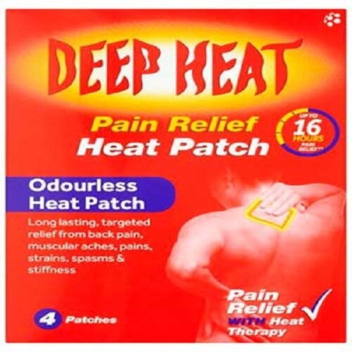 Deep Heat Pain Relief Odourless Back Patch - 4 Patches