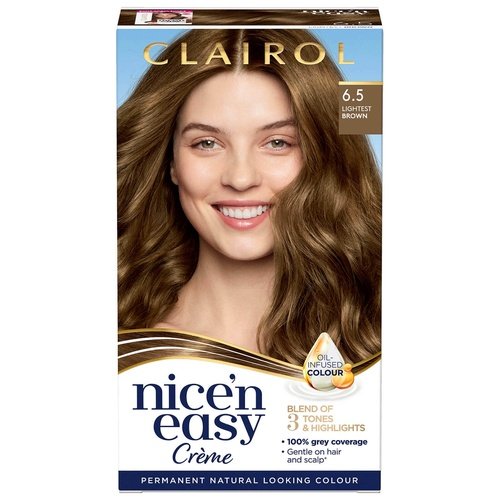 Clairol Nice N Easy Creme 6.5 Lightest Brown Brand New