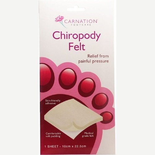 Carnation Chiropody Felt 1 Sheet-10cmx22.5cm