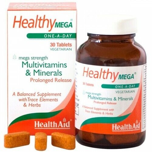 Health Aid Healthy Mega Multivitamins & Minerals 30 Tablets