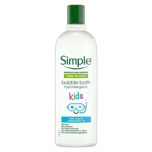 Simple Kind To Skin Bubble Bath Hypoallergenic With Natural Chamomile Oil 400ml