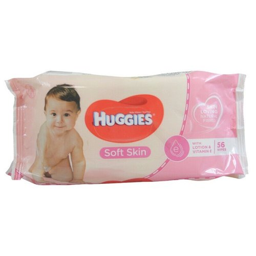 Huggies Baby Wipes Soft Skin With Lotion & Vitamin E 56 Wipes