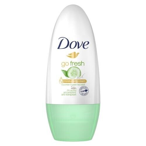 Dove Cucumber & Green Tea Scent 0% Alcohol  Anti-perspirant Roll On 50ml