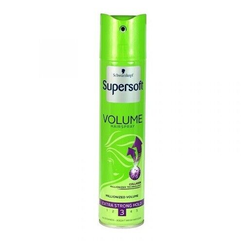 Schwarzkopf Supersoft Volume  Hairspray  No Stickiness -  250ml