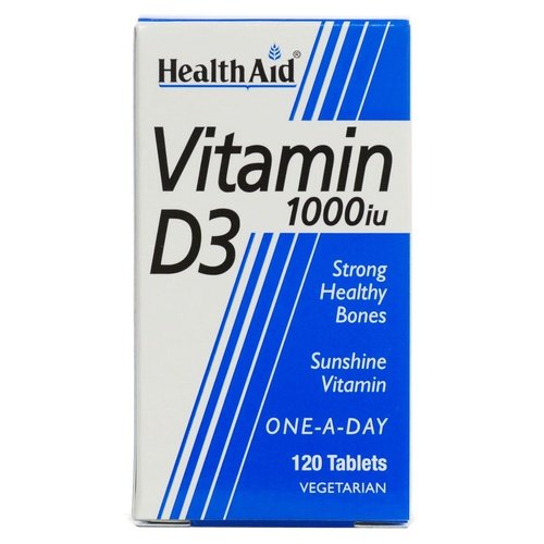 Health Aid Vitamin D3 1000iu - 120 Tablets