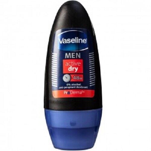 Vaseline Men Active Dry Anti-perspirant Roll On 50ml