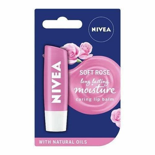 Nivea Soft Rose Caring Lip Balm 4.8g