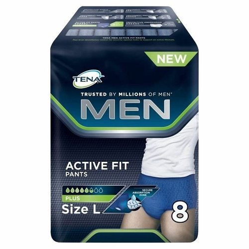 Tena Men Active Fit Plus Size L-pack Of 8