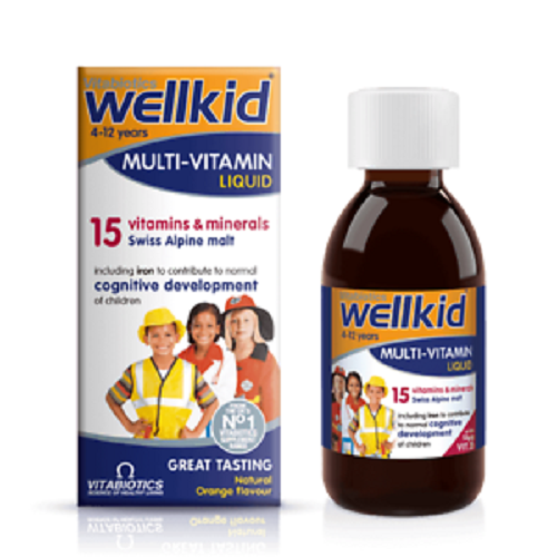 Vitabiaotics Wellkid Multi-vitamin Liquid 4-12 Years 150ml