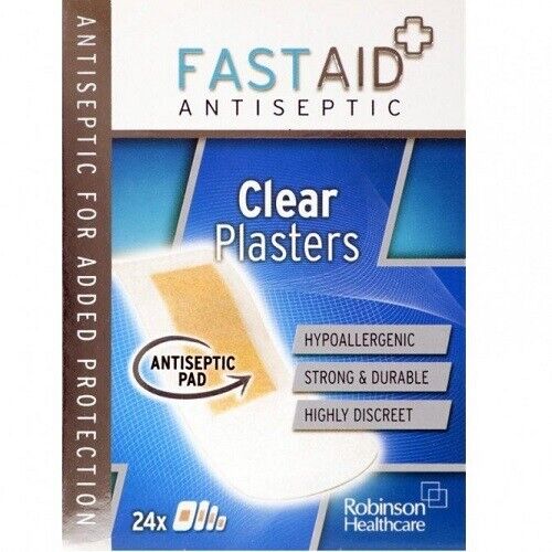 Fast Aid Clear Plasters 24pcs