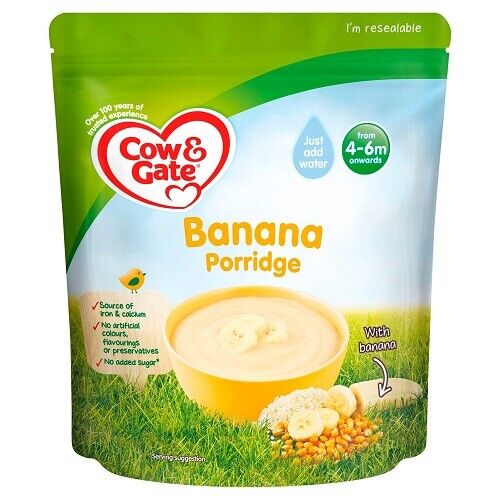 Cow & Gate Banana Porridge 4-6m 125g