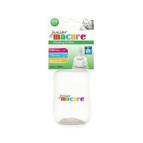 Junior Macare Feeding Bottle 0+ Months White Bottle 125ml