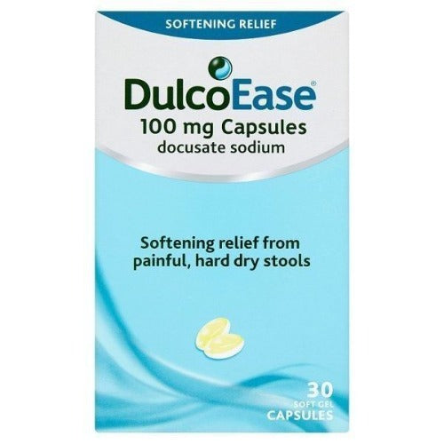 Dulcoease Stool Softener 30 Soft Gel Capsules *