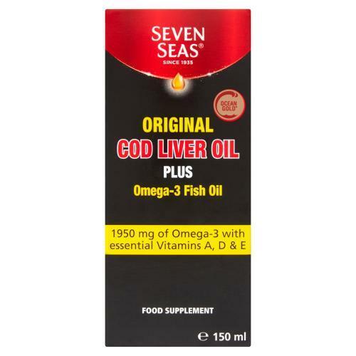 SEVEN SEAS ORIGINAL PURE COD LIVER OIL 150ML