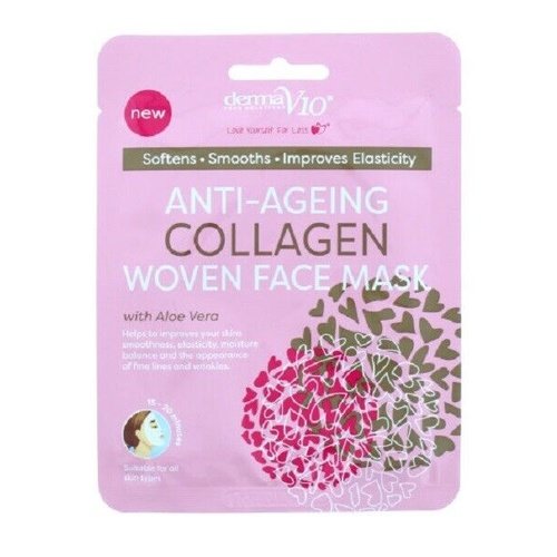 Derma  V 10 Anti-ageing Collagen Face Mask With Aloe Vera