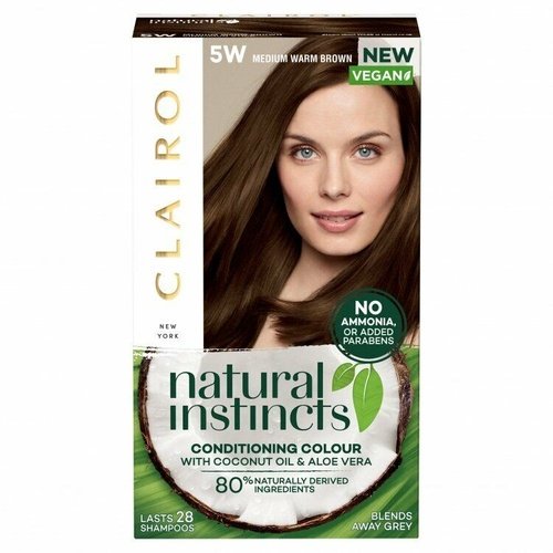 Clairol Natural Instincts Hair Color Dye No Ammonia 5w Medium Warm Brown