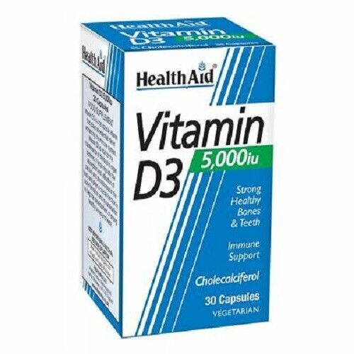 Health Aid Vitamin D3 5000iu - 30 Tablets