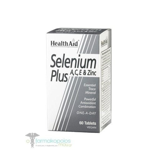 Health Aid Selenium Plus A,c,e & Z 60 Tablets