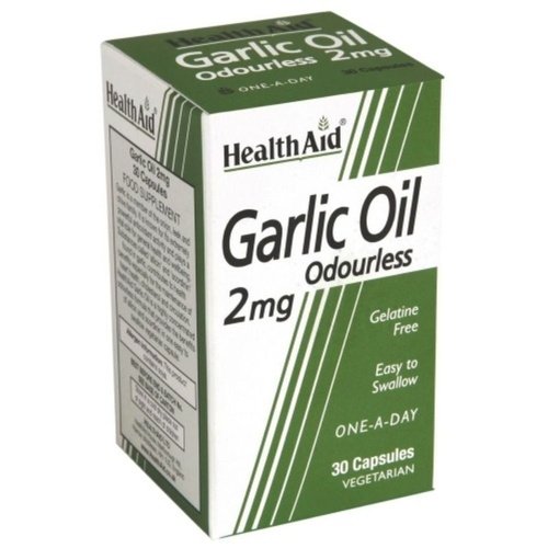 Health Aid Vegan Garlic Oil 2mg - 30 Capsules