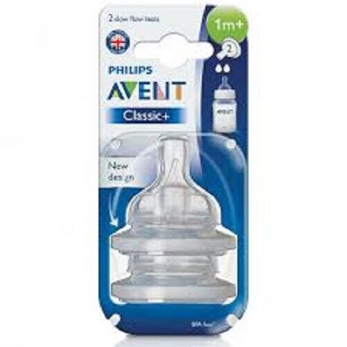 Philips Avent Classic+ Bpa Free Fast Flow Teats 1m+ - 2 Teats