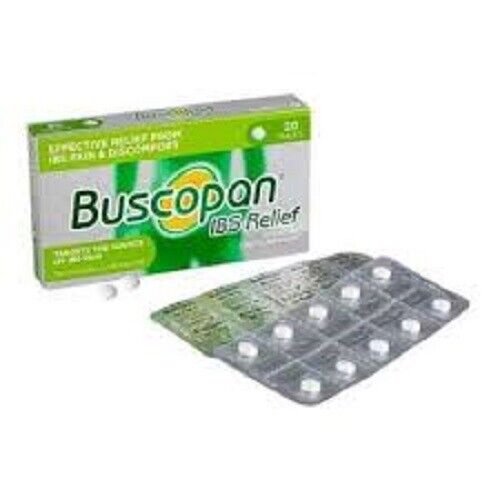 Buscopan Ibs Relief 20 Tablets Relief From Abdominal Cramps, Pain & Discomfort